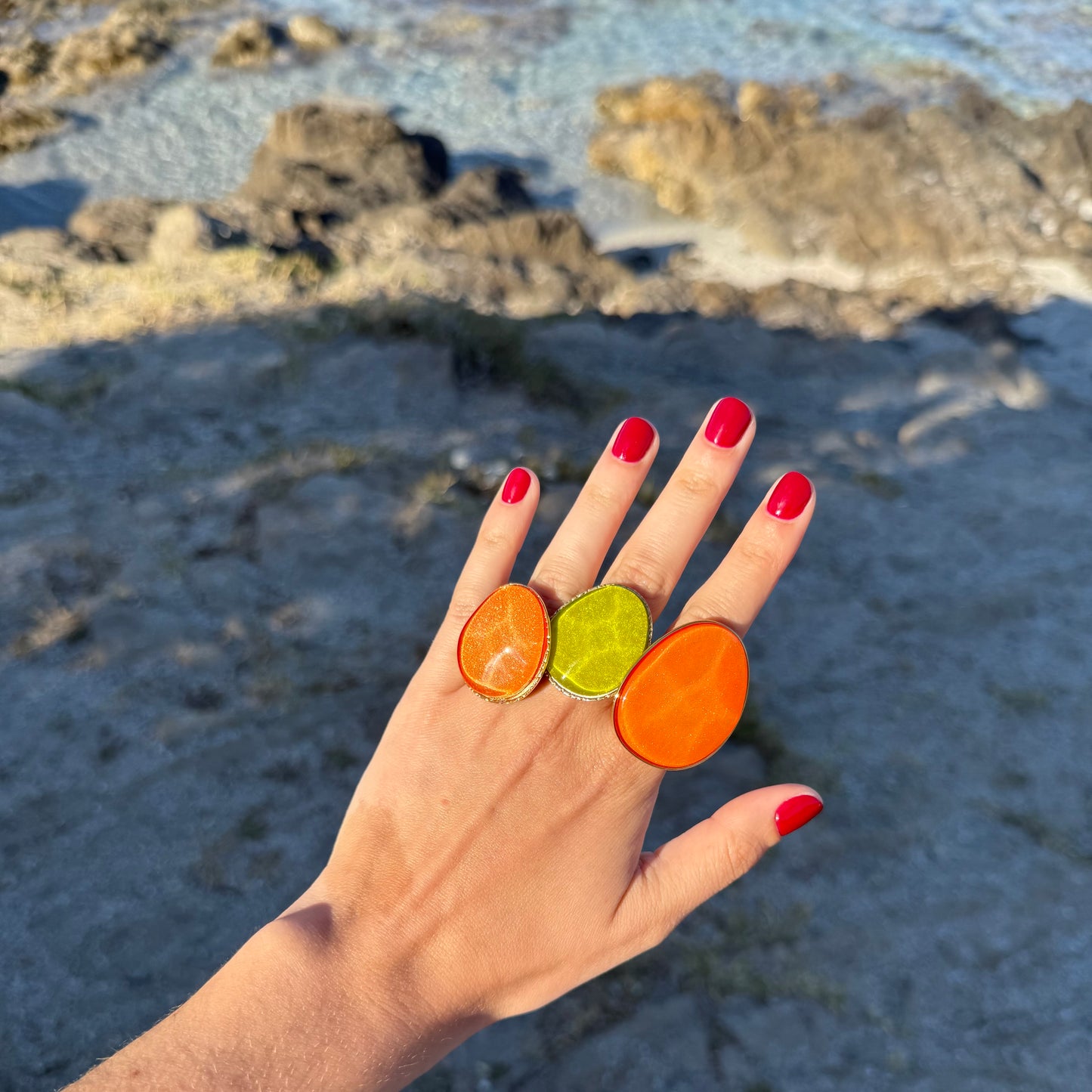 XL stone ring