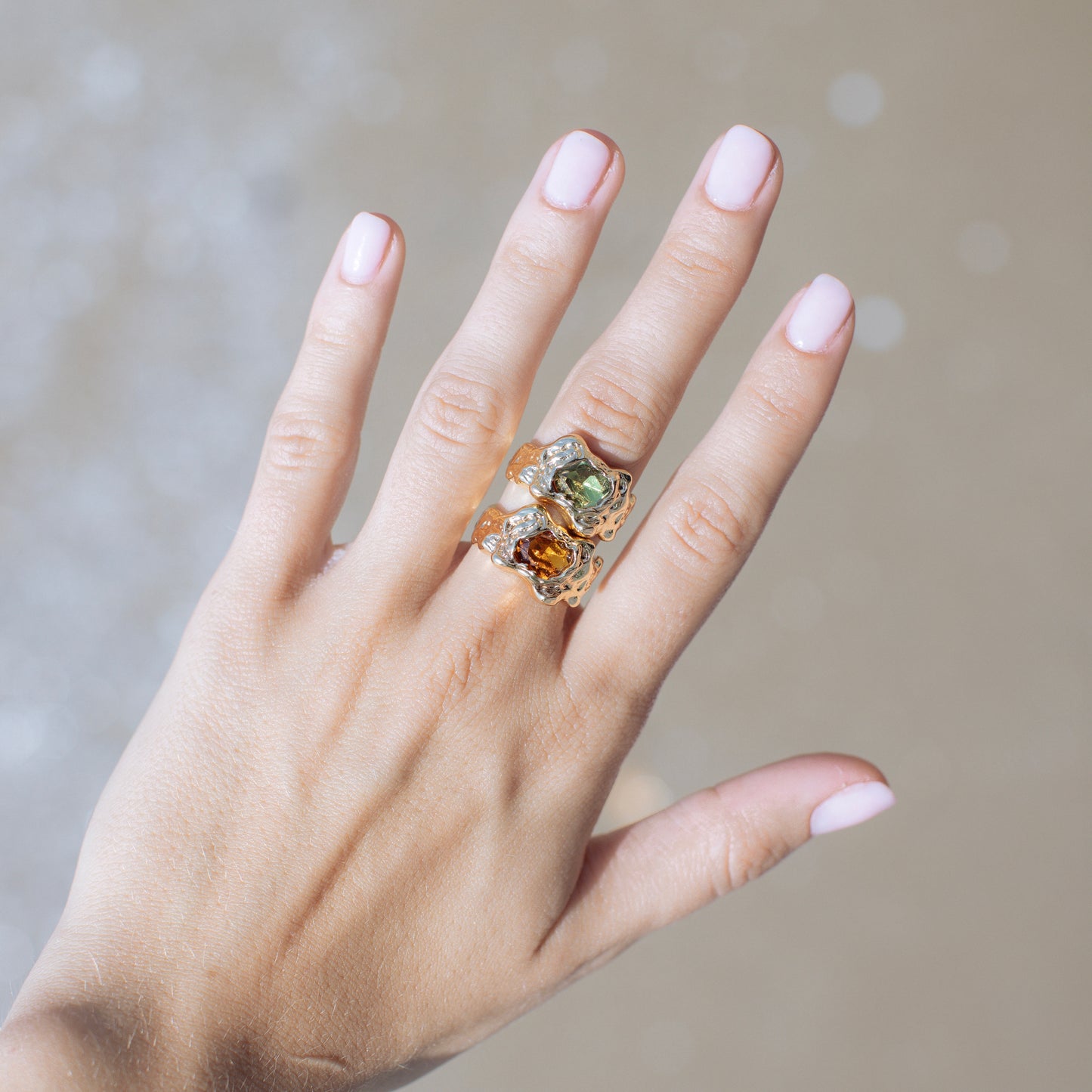 Anillo stone gold