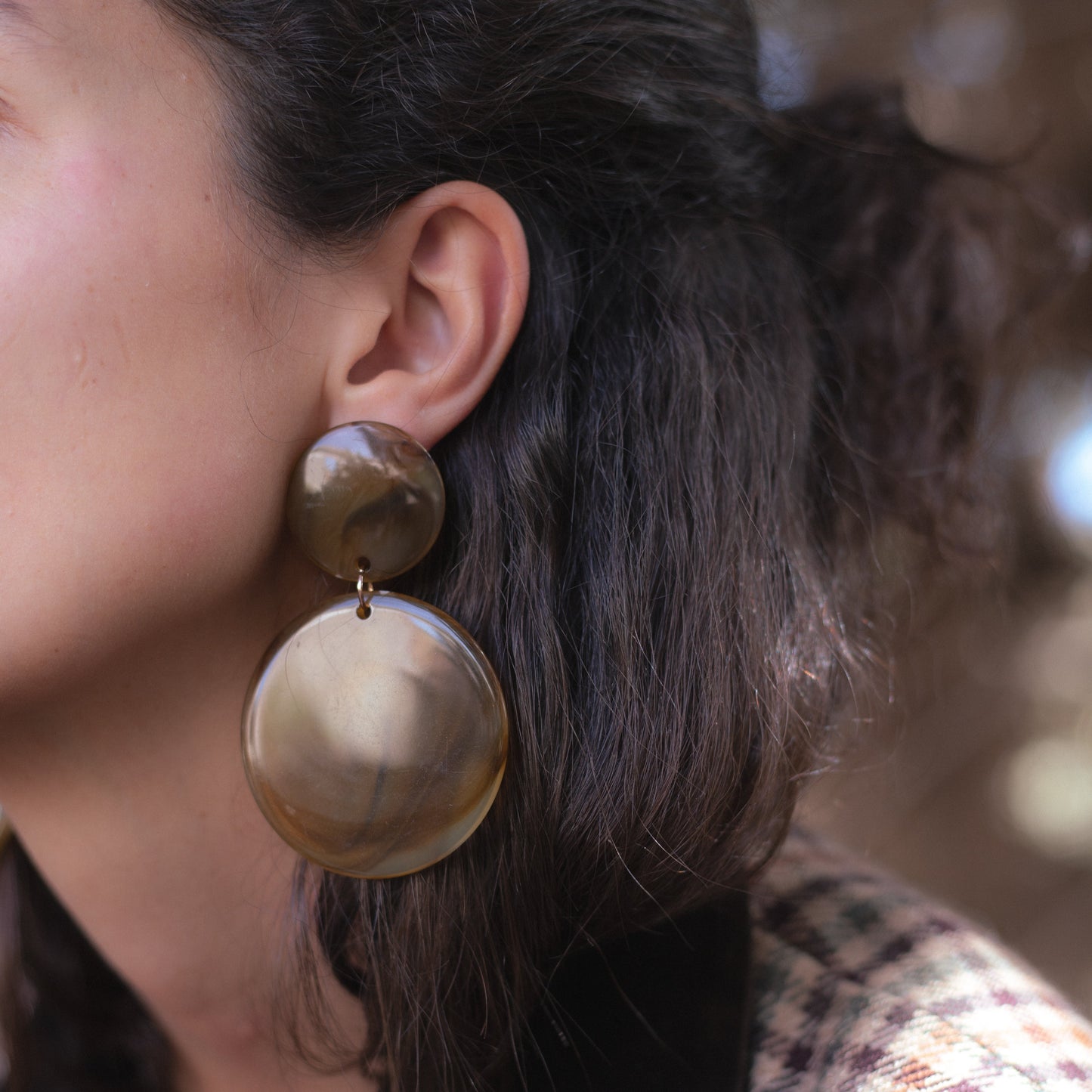 Pendientes resina