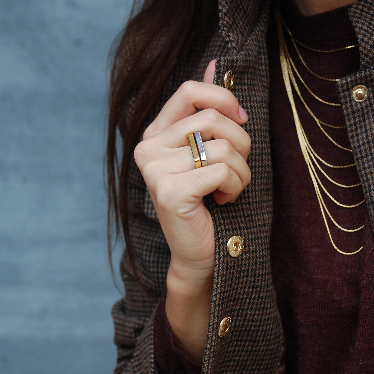Anillo Flat, plano ovalado · puesto · Blankspot COMO SI NADA