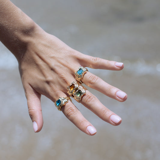 Anillo stone gold