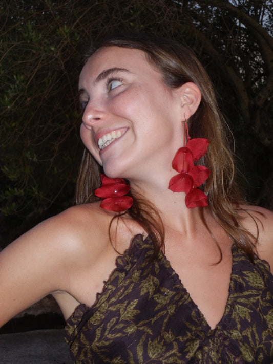 Pendientes pétalo