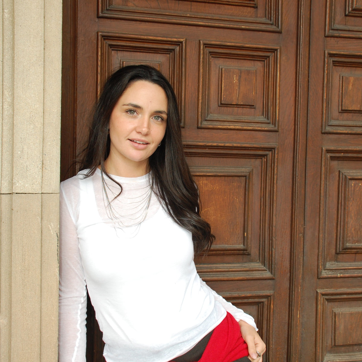 Collar Melena plateado, multicapa de cadenas finas · puesto · Blankspot COMO SI NADA