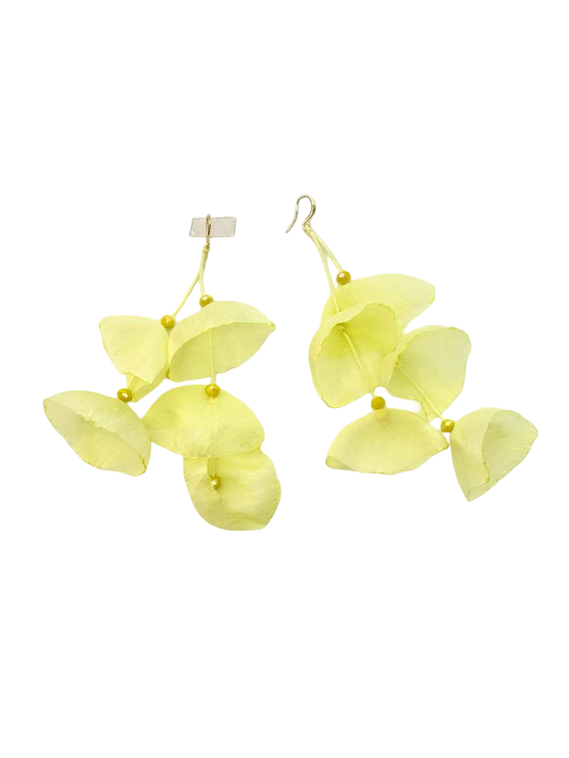 Petal drop earrings